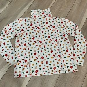 Vintage Lizsport holiday mock neck